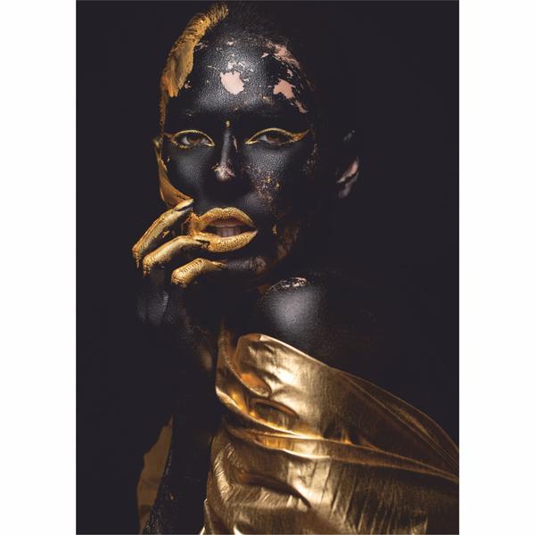 Tablou canvas golden seduction, 60 x 90 cm, 100% bumbac