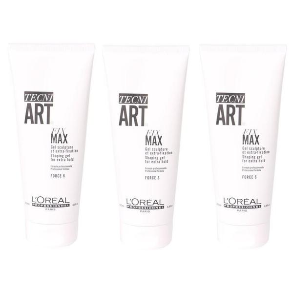 Pachet 3 x Gel de Par – L'Oreal Professionnel Tecni Art Fix Max Gel Sculpture, 200 ml 200 imagine noua inspiredbeauty