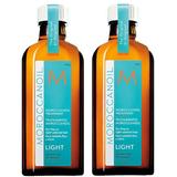 Pachet 2 x Ulei de Par Nutriv pentru Nuante Deschise - Moroccanoil Treatment Light 200 ml