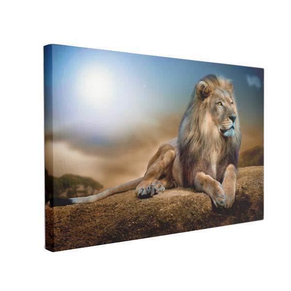 Tablou Canvas Regele Leu, 50 x 70 cm, 100% Poliester