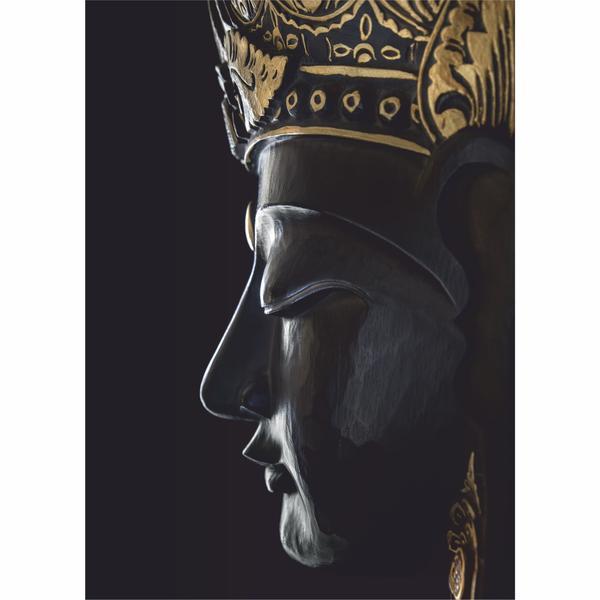 Tablou canvas buddha, 60 x 90 cm, 100% poliester
