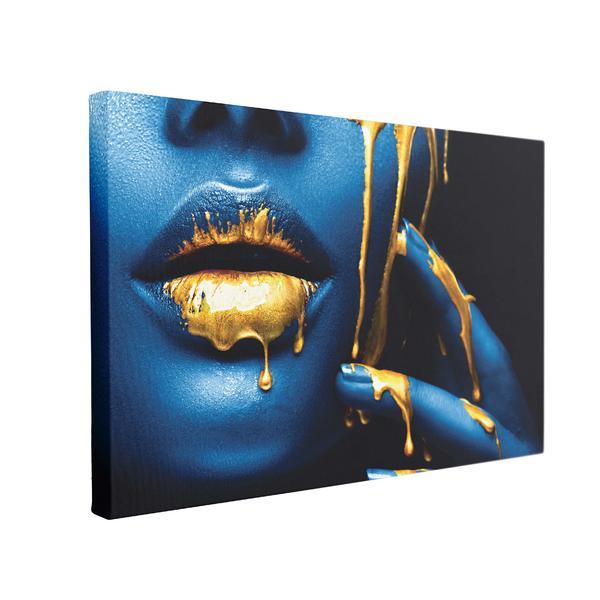 Tablou canvas blue pearl, 70 x 100 cm, 100% bumbac