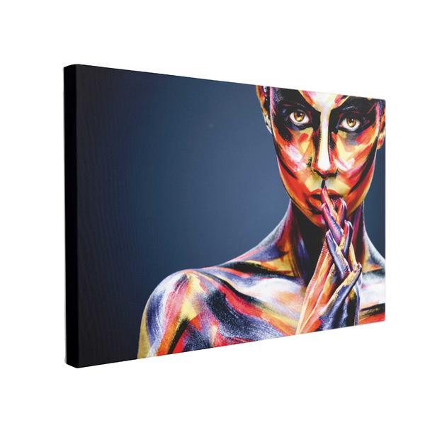 Tablou canvas colorful girl, 50 x 70 cm, 100% poliester
