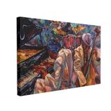 Tablou Canvas Jazz Music, 60 x 90 cm, 100% Poliester