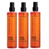 Pachet 3 x Tratament pentru Par Rebel - Matrix Total Results Mega Sleek Iron Smoother Spray 250 ml