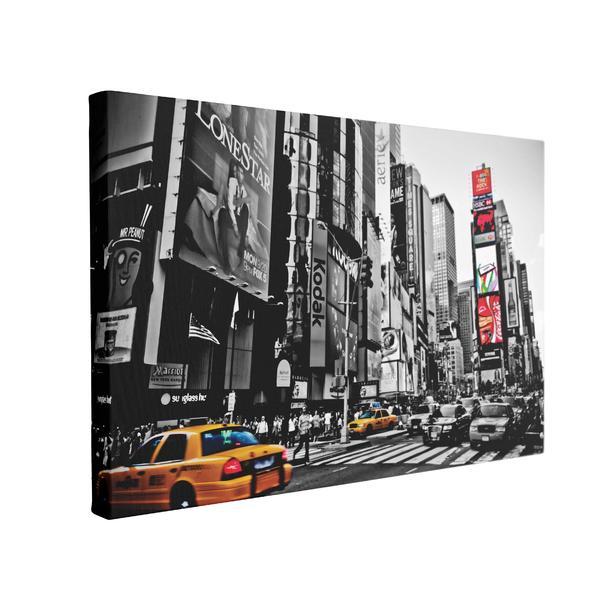 Tablou canvas times square new york, 40 x 60 cm, 100% bumbac