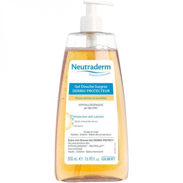 Gel de dus dermo-protector cu migdale extra-hidratant neutraderm 500ml