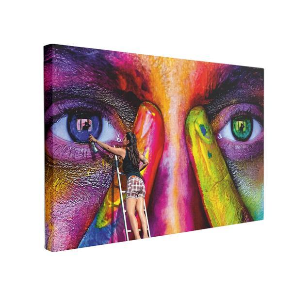 Tablou canvas eye paint, 40 x 60 cm, 100% bumbac