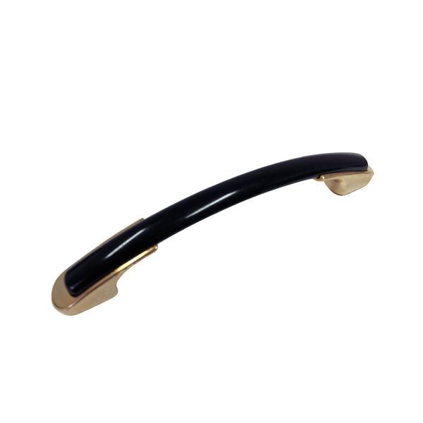 Maner pentru mobilier Arlo, finisaj negru/auriu, L:120 mm - Maxdeco