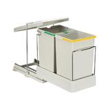 Cos de gunoi incorporabil Pelikan 21550, colectare selectiva, cu extragere automata, cu doua recipiente x 14 L - Maxdeco