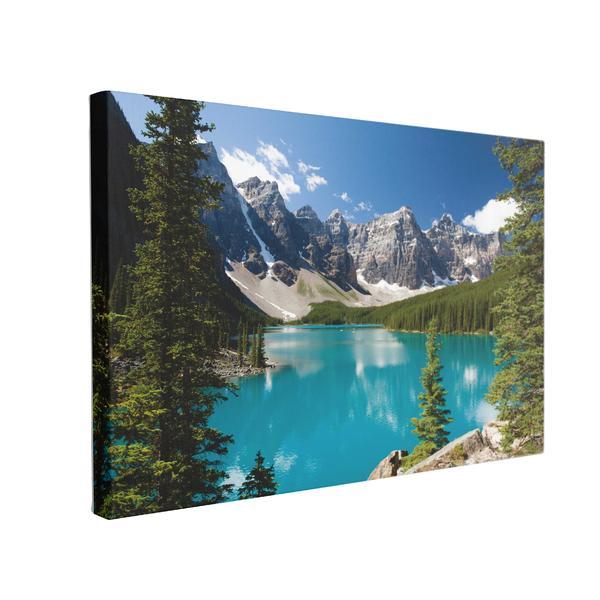 Tablou canvas moraine lake, 40 x 60 cm, 100% bumbac