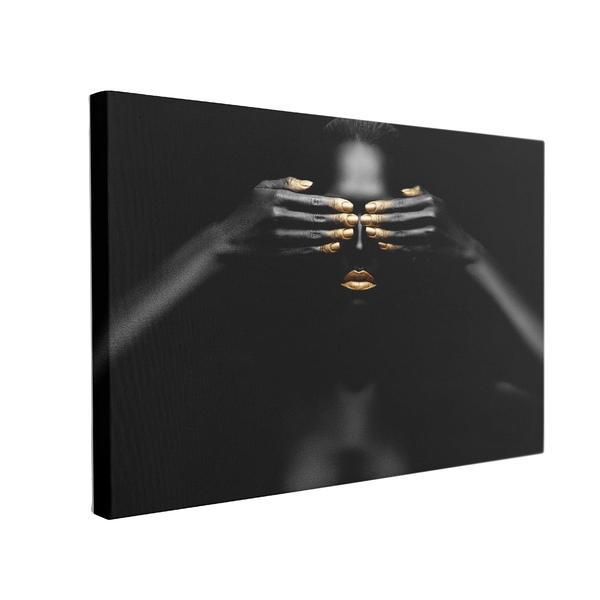 Tablou canvas black pearl, 40 x 60 cm, 100% poliester