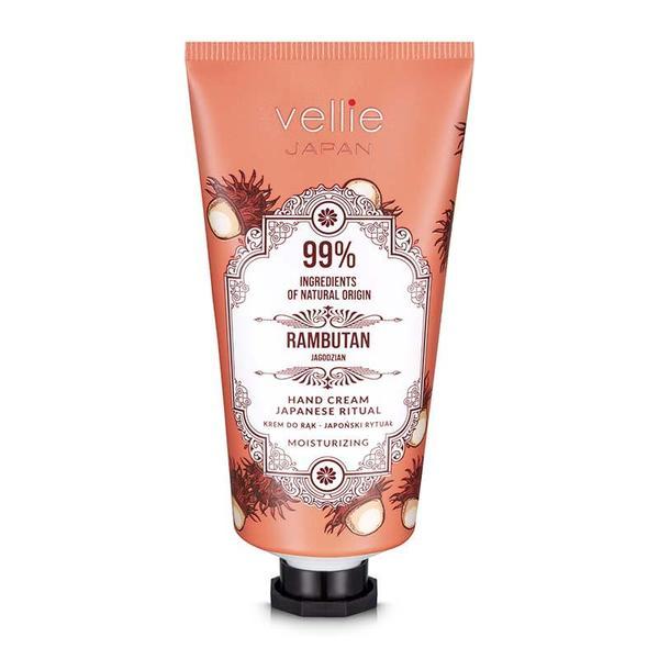 Crema de maini cu extract de rambutan,99% ingrediente naturale, vellie, 50 ml