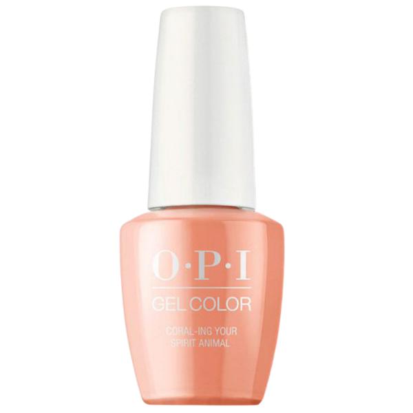 Lac de Unghii Semipermanent - OPI Gel Color Mexico Coral-ing Your Spirit Animal, 15 ml imagine