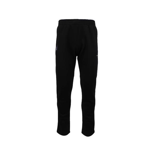 Pantaloni trening barbati univers fashion, vatuit la interior, culoare neagra cu 2 buzunare laterale cu fermoare si un buzunar la spate cu fermoar, marime l