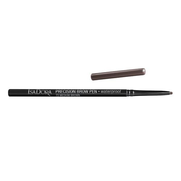 Creion Contur Sprancene – Precision Brow Pen Waterproof Isadora, numarul 72 Medium Brown esteto.ro
