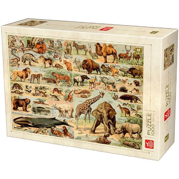 Puzzle 1000 Enciclopedia: Animale salbatice