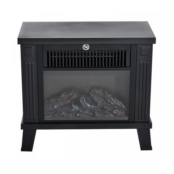 Semineu electric 600/1200w, negru, 34.5 x 17 x 31 cm - caerus capital