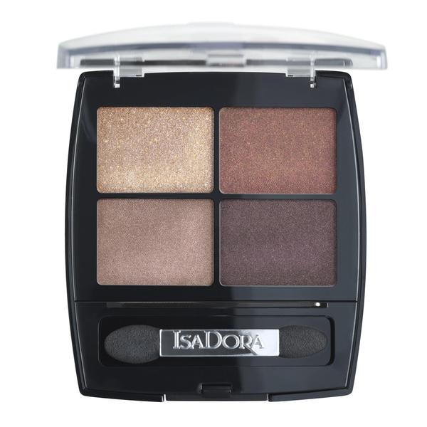 Paleta de Farduri -  Eye Shadow Quartet Isadora 5 g, nuanta 18 Boho Browns