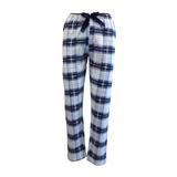 Pantaloni pijama dama, Univers Fashion, alb si albastru cu imprimeu carouri, 2XL