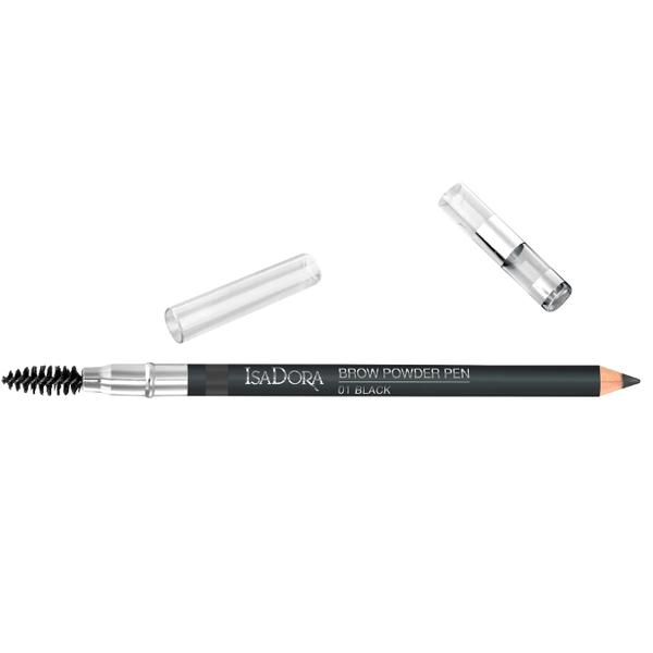Creion pentru Sprancene – Isadora Brow Powder Pen, nuanta 01 Black esteto.ro Machiaj
