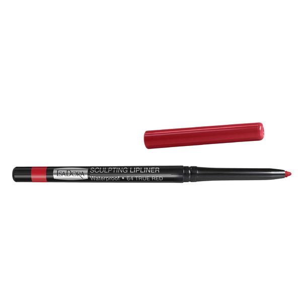 Ruj Creion de Buze - Sculpting Lipliner Waterproof Isadora 0,3 g, nuanta 64 True Red 