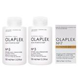 Pachet pentru Intretinerea Parului Olaplex - 2 x Tratament Intretinere Par Vopsit - OLAPLEX Hair Perfector No. 3 100 ml; 1 x Ulei pentru Toate Tipurile de Par - Olaplex No 7 Bonding Oil, 30 ml