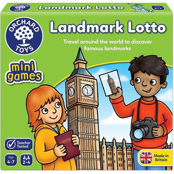 Joc educativ landmark lotto. atractii turistice