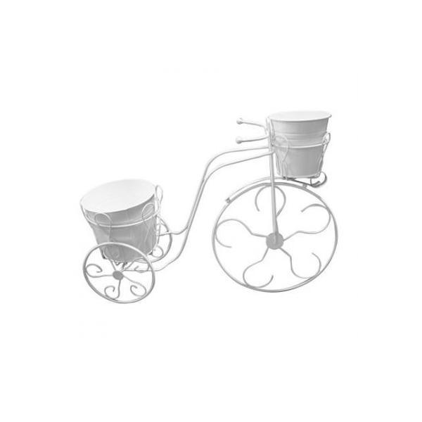 Bicicleta decorativa cu 2 ghivece mari pentru flori - feronya