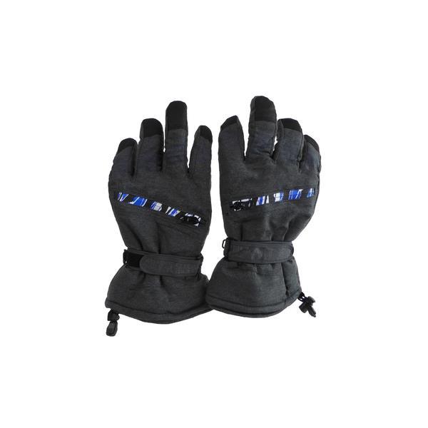 Manusi barbat, univers fashion, pentru sport de iarna, gri/albastru, l