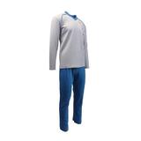 pijama-pentru-barbat-univers-fashion-bluza-gri-cu-imprimeu-pe-piept-pantaloni-lungi-turcoaz-2xl-2.jpg