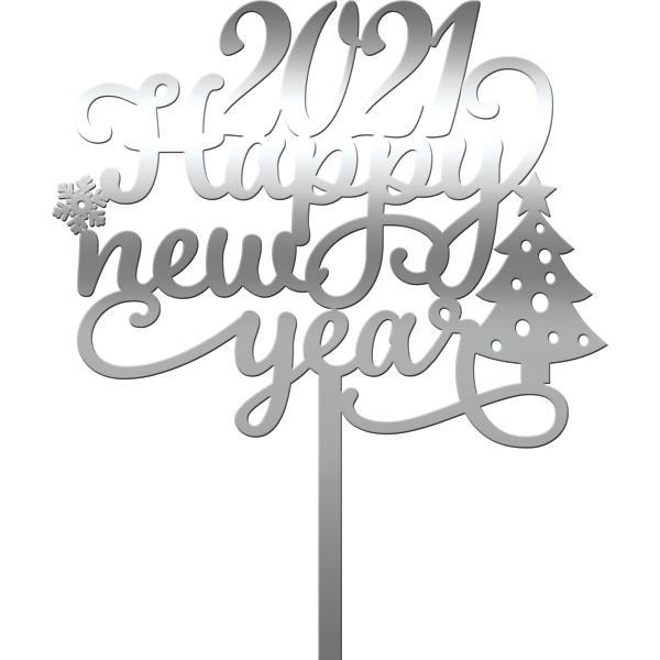 Cake topper - happy new year 2021 - tomvalk