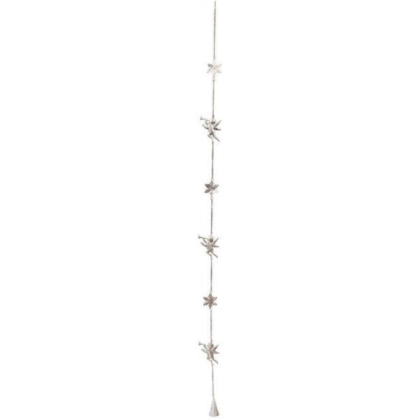 Ornament brad metal argintiu 100 cm - decorer