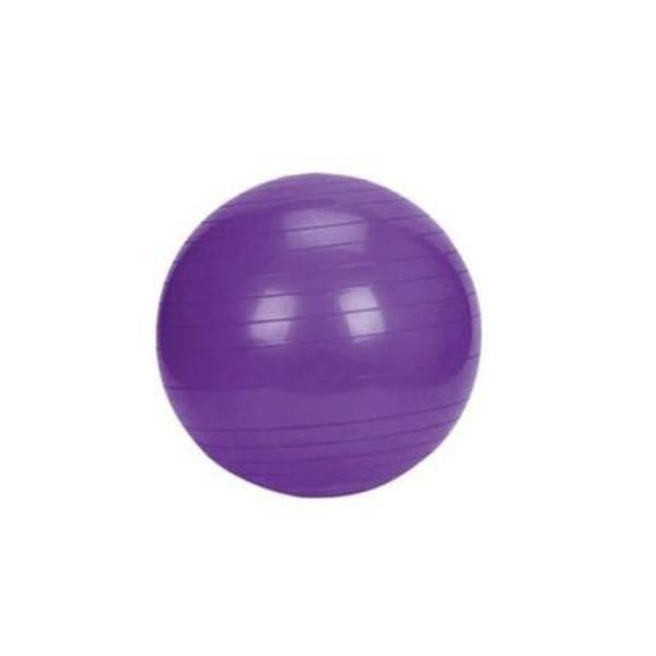  minge ultraflex premium cbl cu pompa, pentru fitness, yoga, pilates, 65 cm, mov 