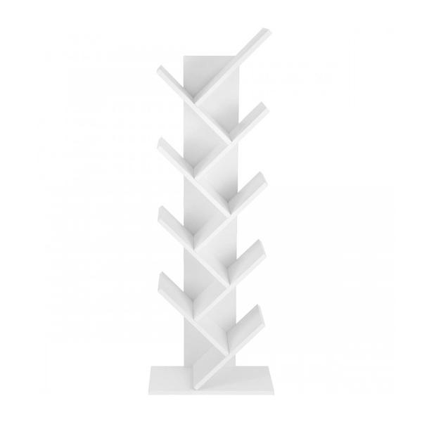 Raft de carti forma de copac, alb - caerus capital