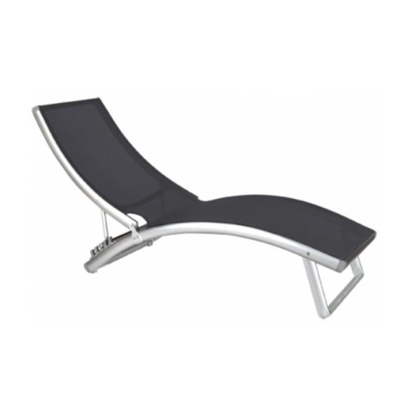 Sezlong 4 pozitii, cadru aluminiu, 180x48cm, lauci