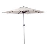 Umbrela soare cu mecanism rabatare, culoare alba, 270 cm - Kocin