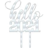 Cake topper Hello 2021 - Tomvalk