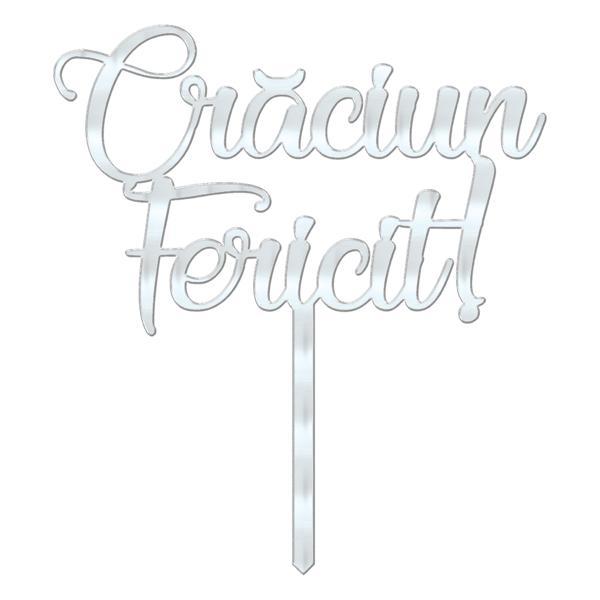 Cake topper craciun fericit v6 - tomvalk