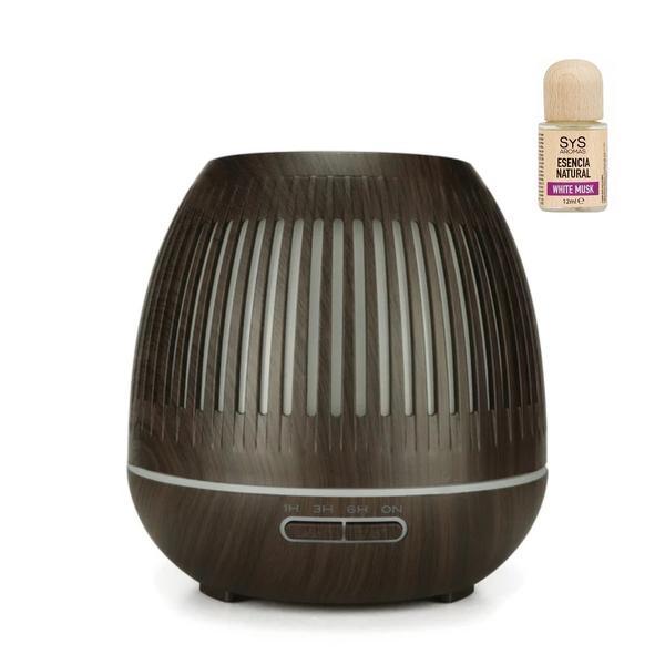 Difuzor aromaterapie 400 ml + esență naturală mosc alb 12 ml