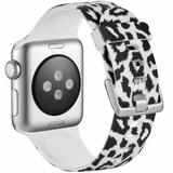  Curea compatibila cu Apple Watch 1/2/3/4, Bratara Trendy, Silicon, 42mm, Leopard, Motrix