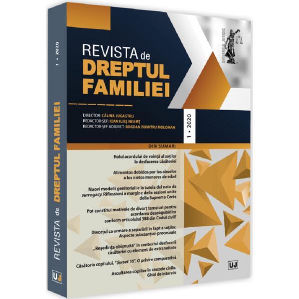 Revista de dreptul familiei nr.1/2020, editura universul juridic