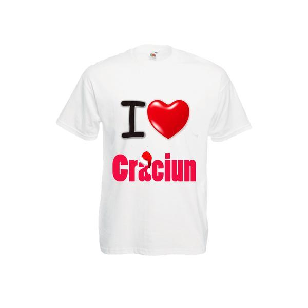 Tricou personalizat mesaj i love craciun! l