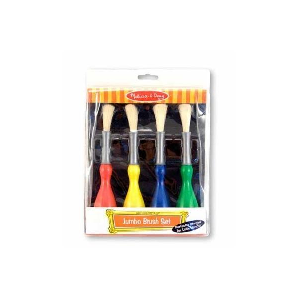 Set 4 pensule jumbo cu maner special melissa and doug