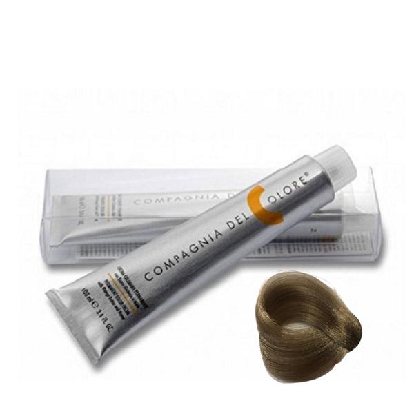 Vopsea crema permanenta compagnia del colore, nuanta biondo chiarissimo ghiaccio 9.21, 100 ml - amonia free