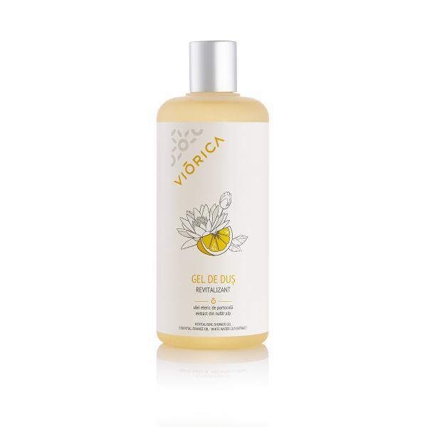 Gel de dus revitalizant, cu ulei esential de portocala si extract din nufar alb, viorica, 400 ml