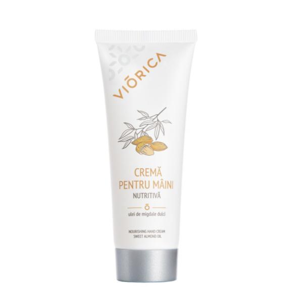 Сrema nutritiva pentru maini, cu ulei de migdale dulci, Viorica, 75 ml Viorica Cosmetic esteto.ro