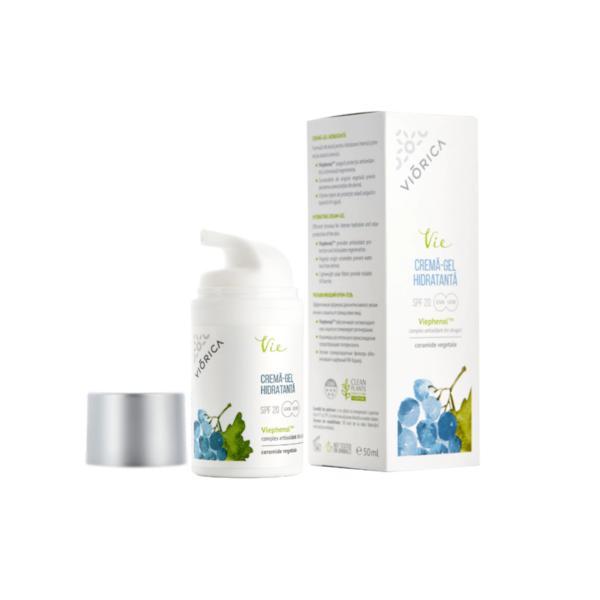 Crema-gel hidratanta SPF20, cu ceramide vegetale, Viorica Vie, 50 ml CERAMIDE