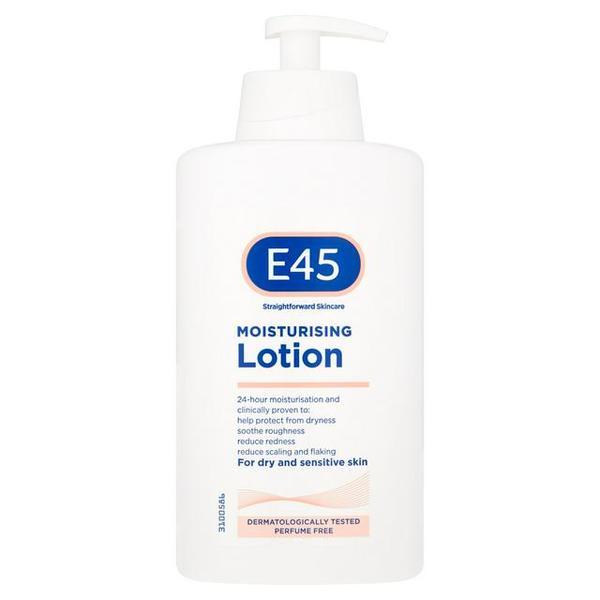 Lotiune dermatologica hidratanta pentru piele uscata si sensibila, E 45, 500ml