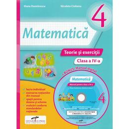 Matematica - clasa a 4-a - teorie si exercitii + cd - iliana dumitrescu, nicoleta ciobanu, editura cd press